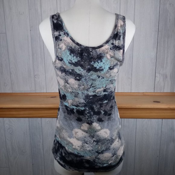 Mossimo ~ Mint & Peach Artsy Tank Top - Picture 7 of 8